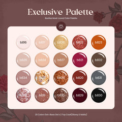 Beetles Golden Glitter Top Coat adds a sparkling finish.