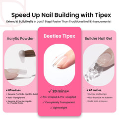 Beetles half-matte texture on tips improves grip and wear.