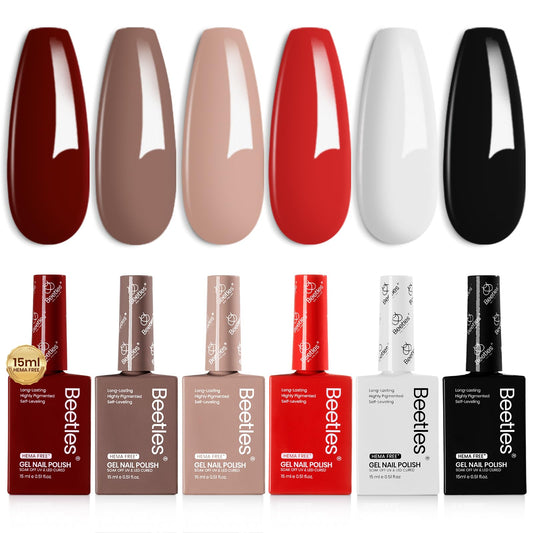 Beetles HEMA-Free gel polish in brown shade for everyday wear and low maintenance nails.