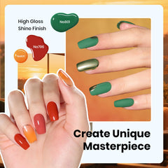 Beetles Hema-Free Gel Polish Golden Hour Green bottle, safe formula for sensitive skin