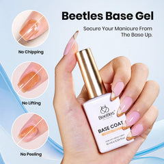 Beetles Hema-Free Matte Top Coat bottle for velvety, smudge-resistant shine