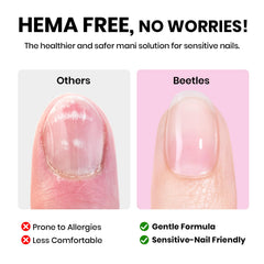 Beetles Hema Free Top Coat Gloss provides high‑shine protection