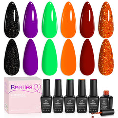 Beetles Hocus Pocus orange nail polish for a bold autumn manicure