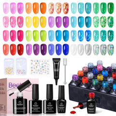 Beetles Jelly Gel Nail Polish Set Neon Cat Eye for vibrant at-home manicure