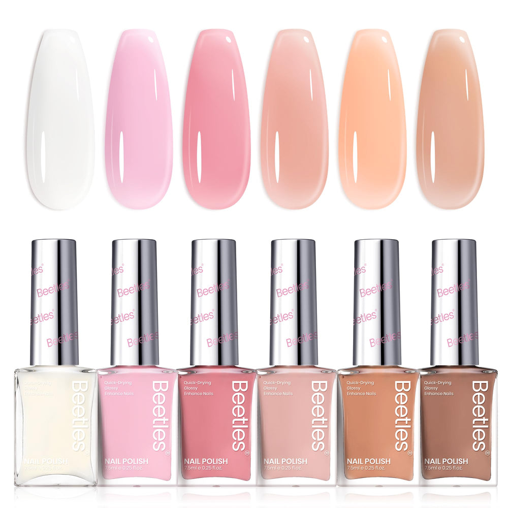 Beetles Jelly Nail Polish swatches display for easy color matching at home.