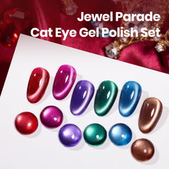 Beetles Jewel Parade Cat Eye Kit burgundy shade for rich manicure with shimmer