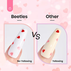 Beetles LED cure compatible top coat for natural and artificial nails