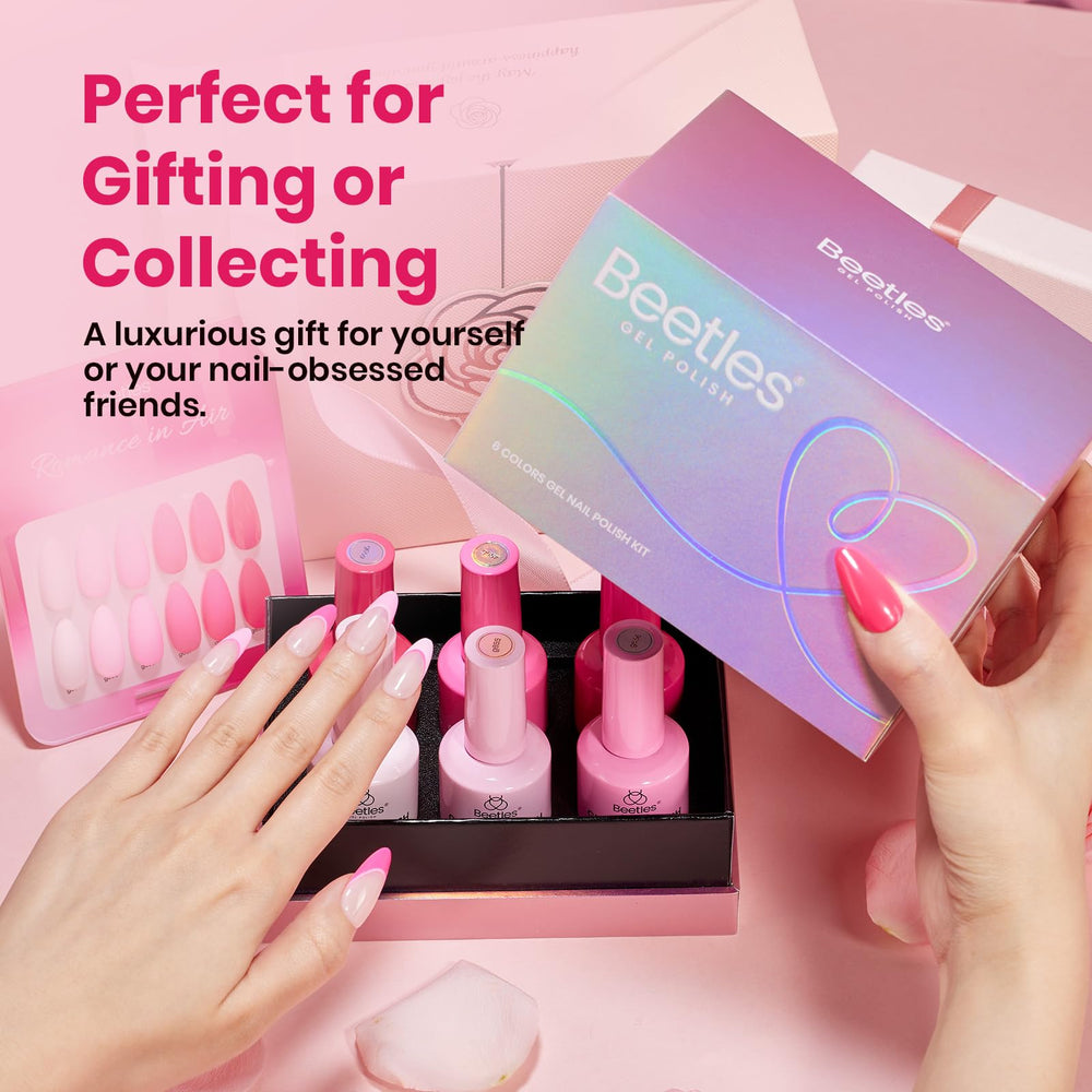 Long-lasting Beetles gel polish provides a glossy finish with chip resistance.
