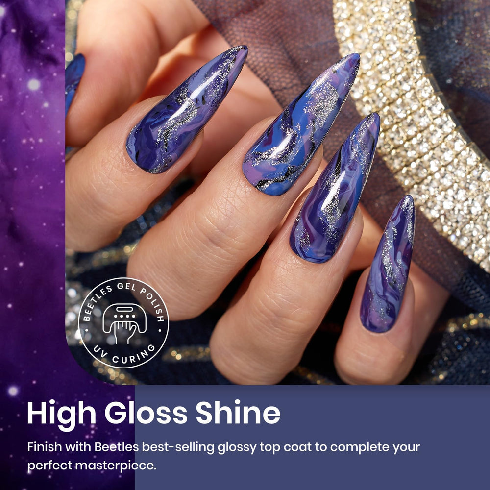 Beetles Lost Universe purple gel polish bottle with shimmering finish