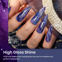 Beetles Lost Universe purple gel polish bottle with shimmering finish