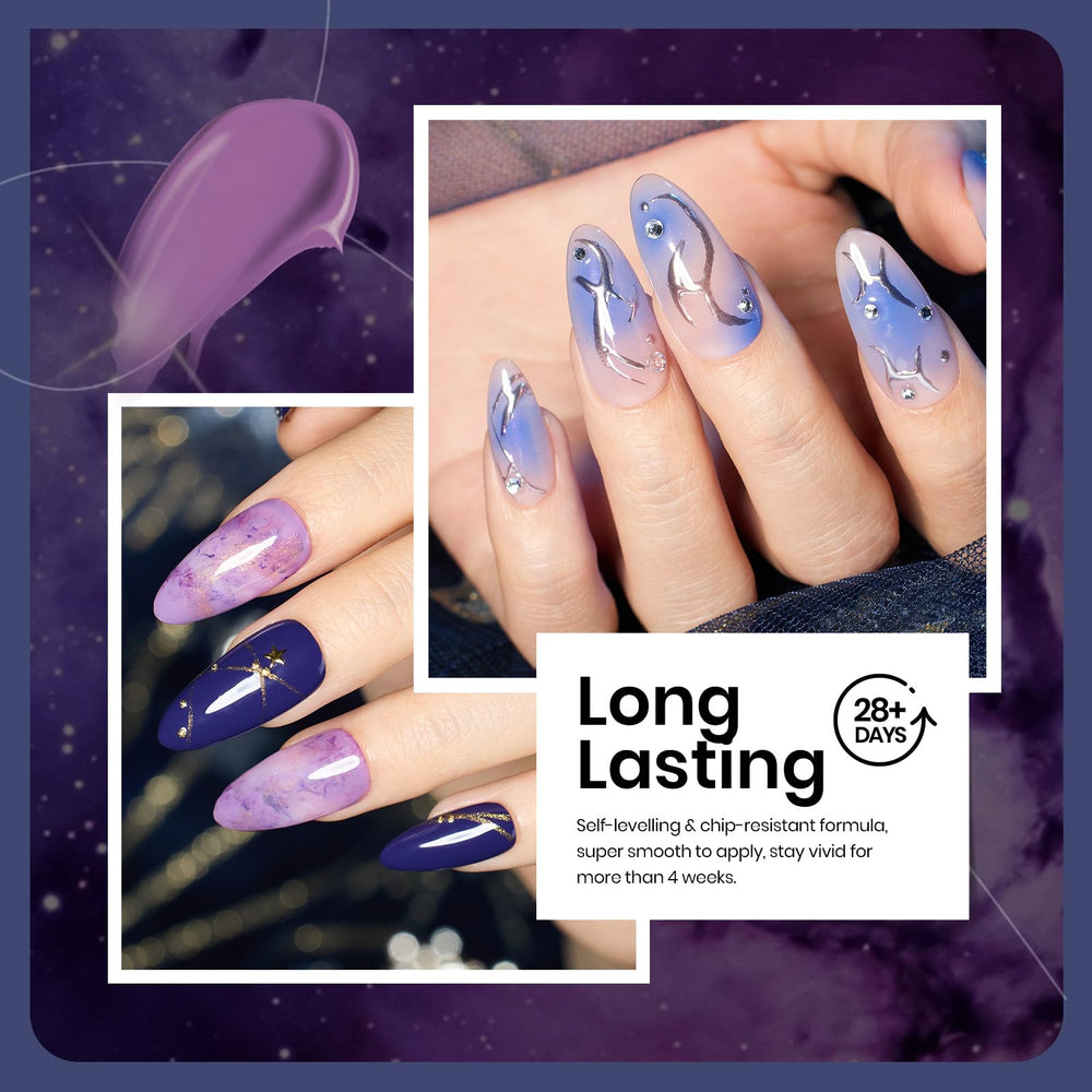 Beetles Lost Universe silver glitter gel polish bottle adds sparkle