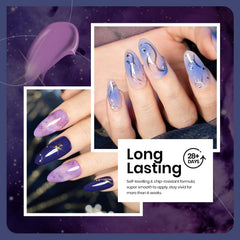 Beetles Lost Universe silver glitter gel polish bottle adds sparkle