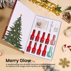 Beetles Merry Glow snow white nails create a crisp winter manicure for fresh looks.