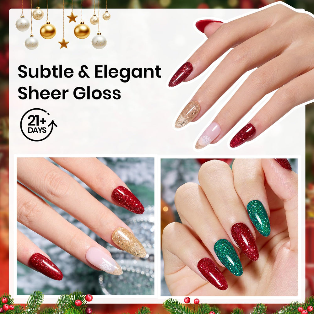 Beetles Merry Sparkle gold dip powder for luxe holiday nails.