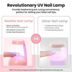 Beetles Mini UV Light ideal for nail art and extensions.