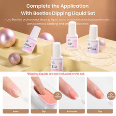 Beetles Nail Dip Powder Kit gifts-ready presentation for nail art lovers.