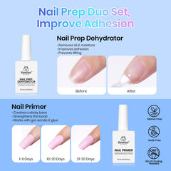 Beetles nail extension tips with primer showcase secure bonding for press-on nails.