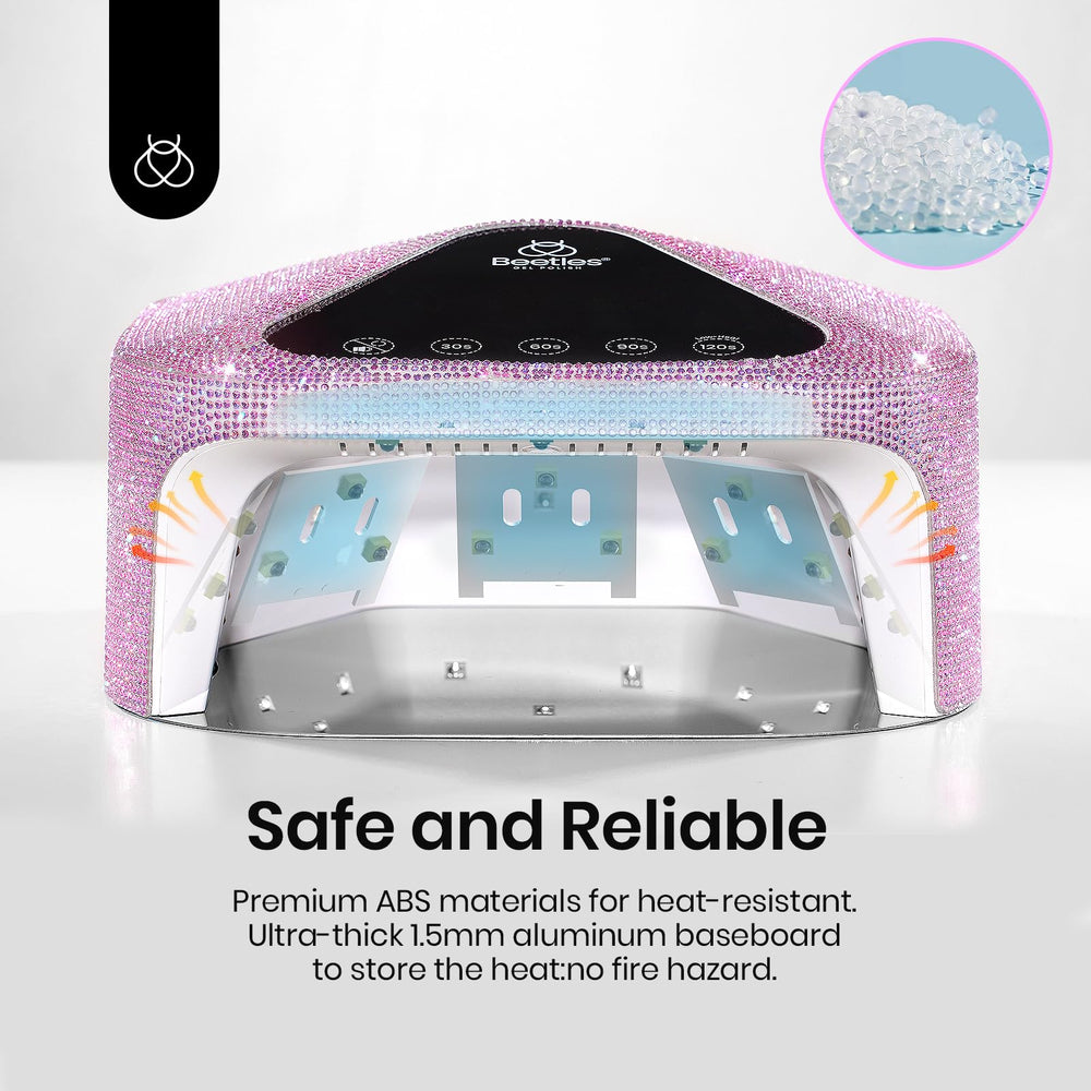 Beetles nail lamp with gift-ready bag included for gifting