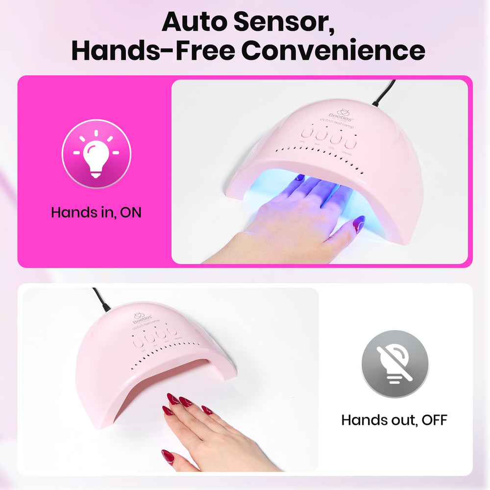 Beetles spacious interior supports comfortable at-home manicures and pedicures.