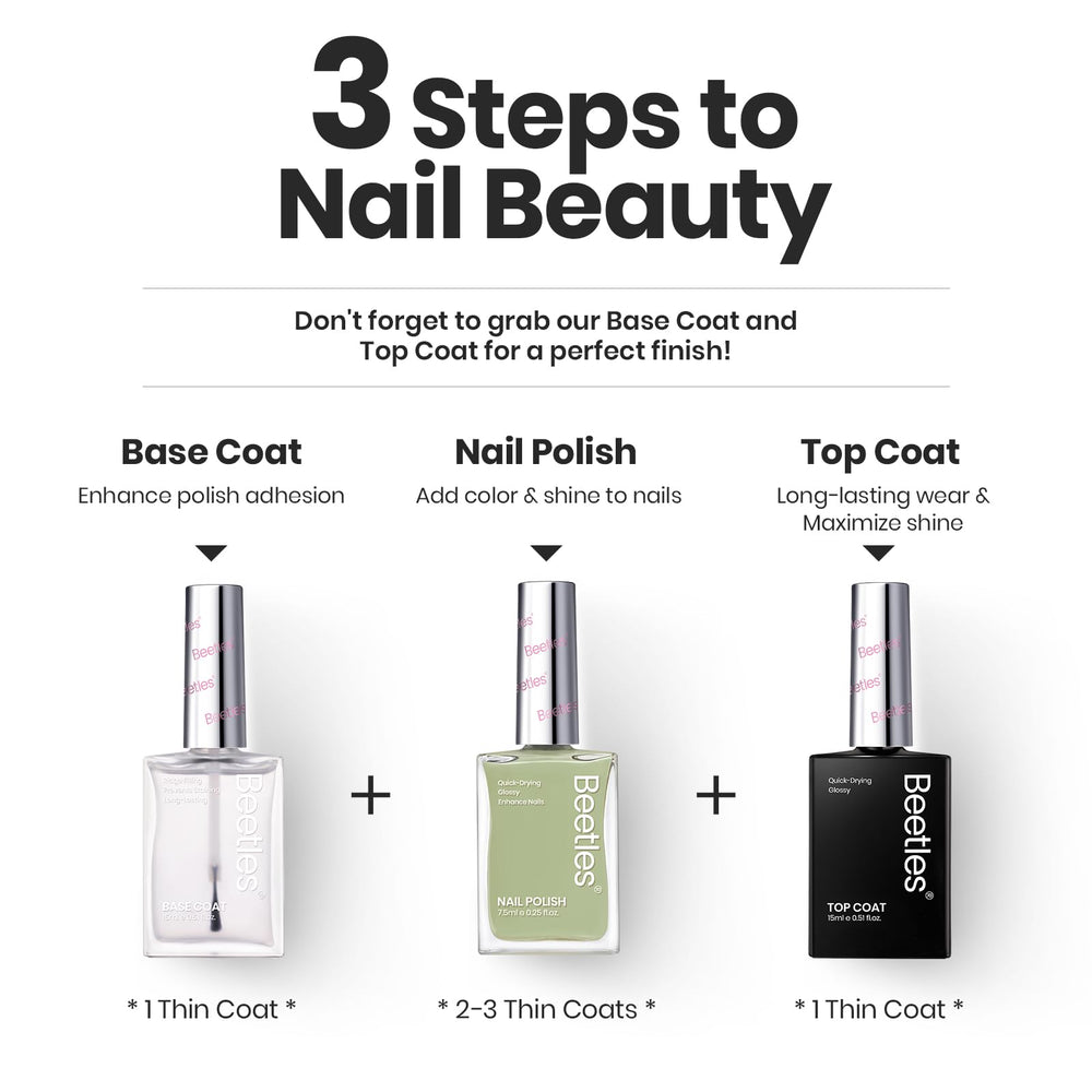 Beetles Nail Polish Set P176 quick-drying formula dries in minutes without lamp