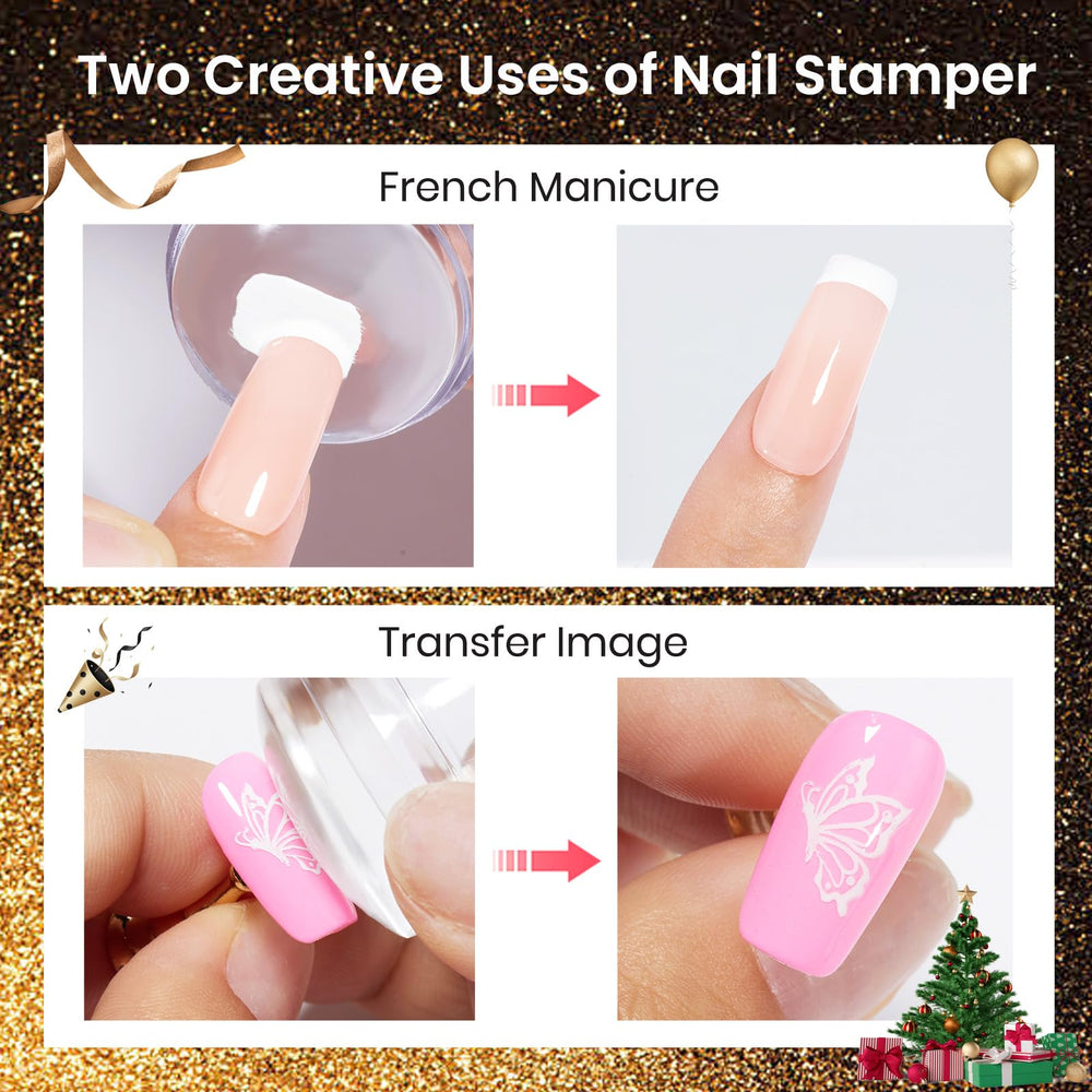 Beetles Nail Stamp Gel bottle transparent for precise placement