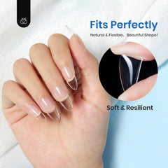 Beetles Nail Tips break-resistant formula supports longer wear.
