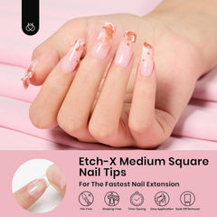Beetles Nail Tips pre-etched soft acrylic for easy DIY nail art