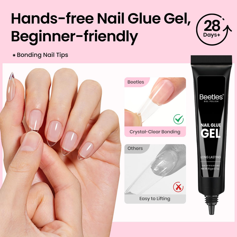 Beetles nail tools include file, clipper, and cuticle pusher for prep.