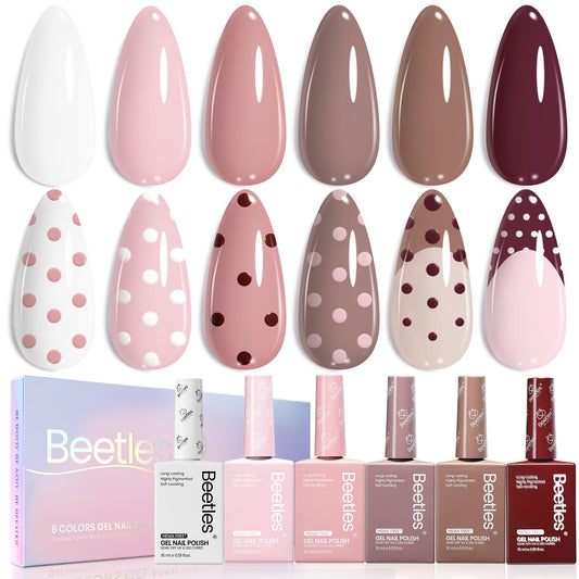 Beetles Neutral Gel Polish set bottle close-up showing color-accurate nude shade.