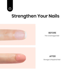 Beetles Nude Base Gel nutrient enrichment supports nails with conditioning ingredients