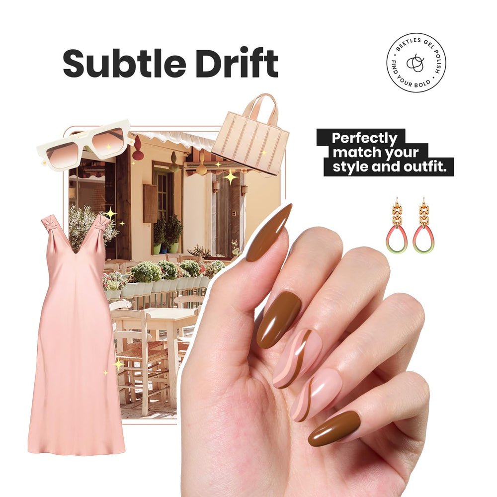 Beetles Nude Nail Polish Set with glossy finish for salon-like shine.