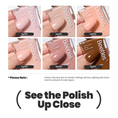 Beetles triple care formula nourishes nails during wear.