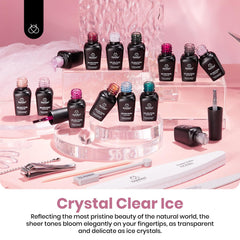 Beetles pearlescent top coat offers a soft iridescent glow.