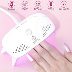 Beetles portable nail lamp with USB power for easy setup at home or salon.