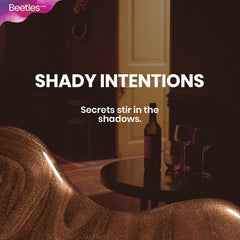 Salon-ready finish with Beetles Pro dark brown shimmer polish.