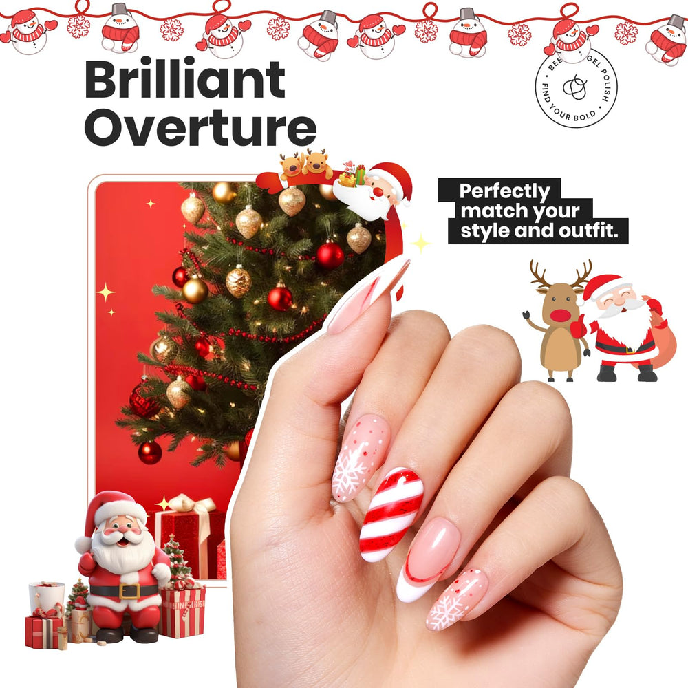 Beetles Gel Polish glitter shade for extra sparkle and party-ready nails.