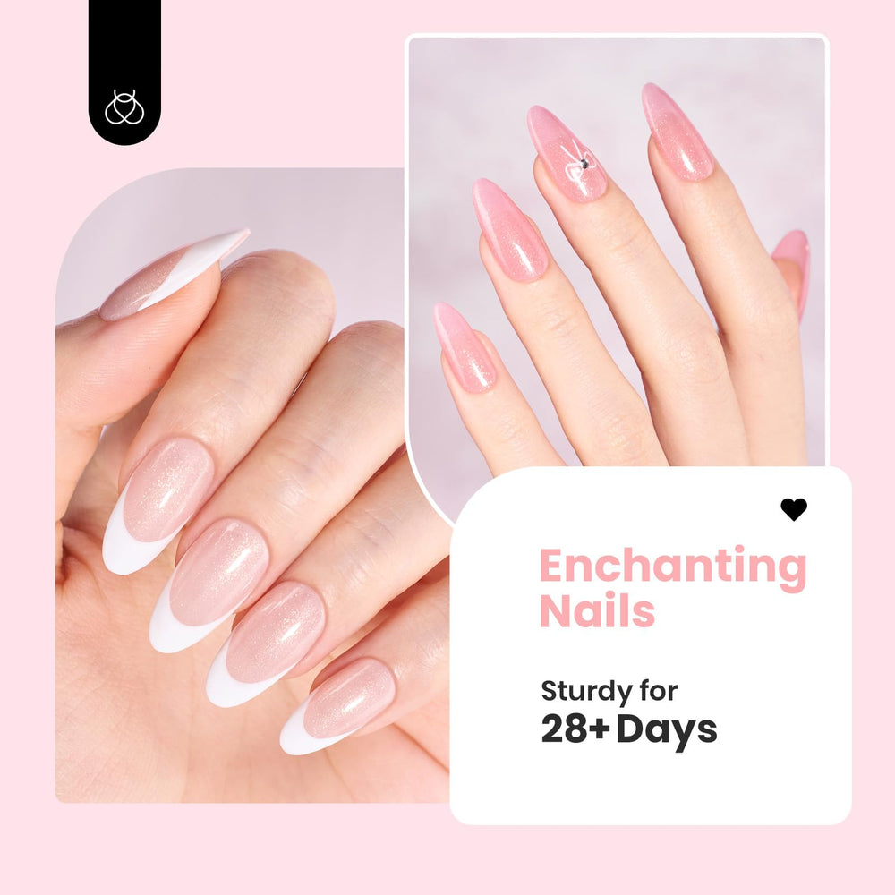 Beetles Rubber Base Gel supports natural nails with flexible strength