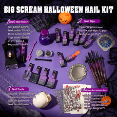 Beetles Scream On Halloween base coat for strong adhesion.