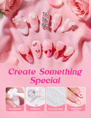 Beetles So In Love pre-shaped nail tips included for quick styling