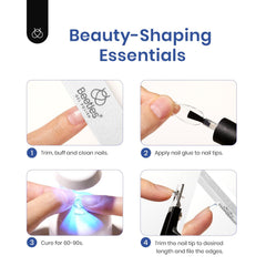 Beetles Soft Gel Nail Kit slip solution for easy tip handling