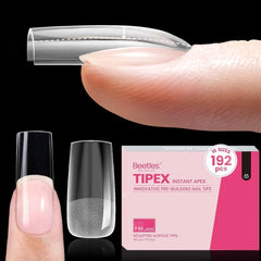 Beetles Tipex Instant Apex Nail Tips in medium square for quick, strong extensions.