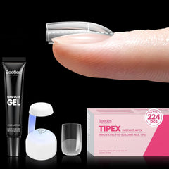 Beetles Tipex kit collection with 224 tips for fast extensions.