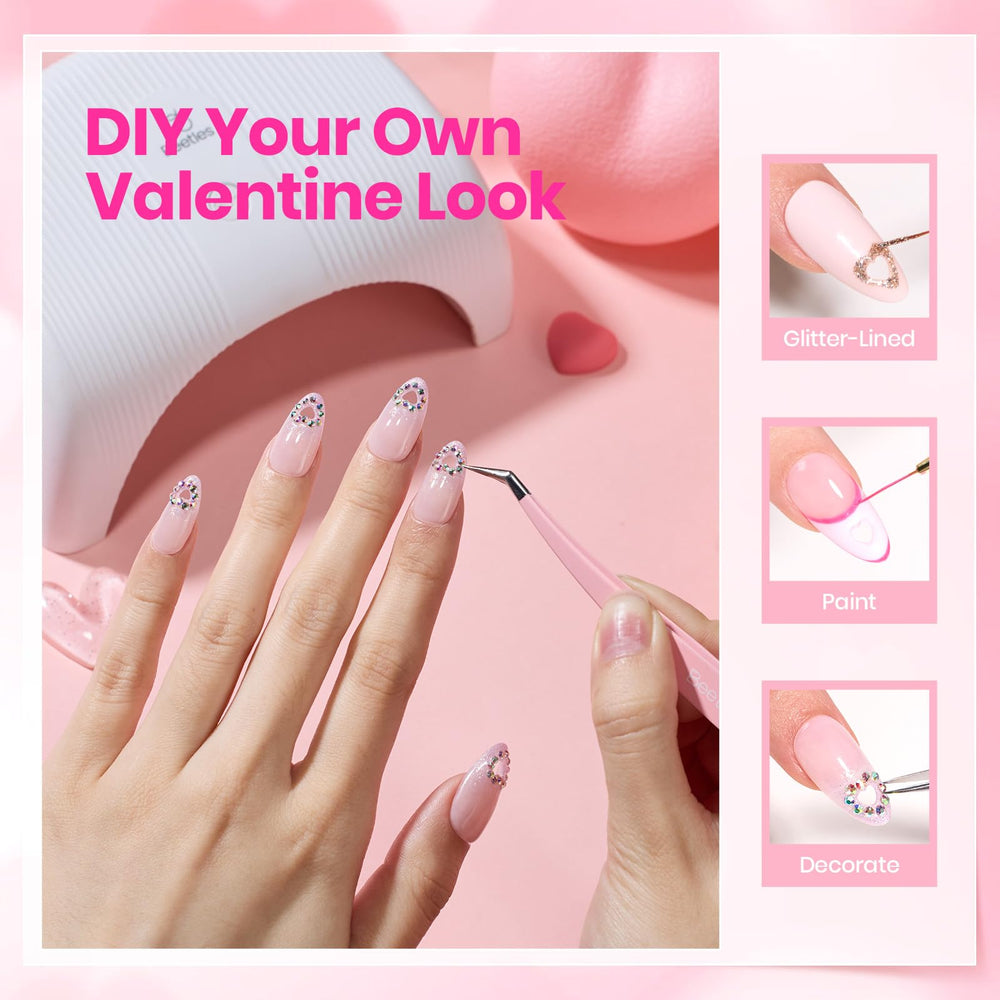 Beetles Tipex Lite beginner-friendly tips for easy home manicures