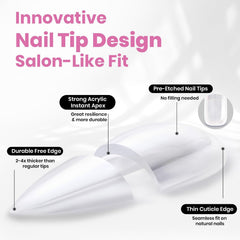 Beetles Tipex Lite pre-etched tips simplify beginners and speed up applications.