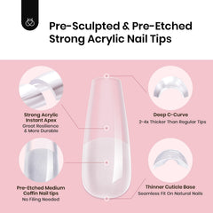 Beetles Tipex nails can last up to three weeks with proper glue.