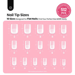Beetles Tipex prebuilt apex nails showcase thicker tip for added strength.