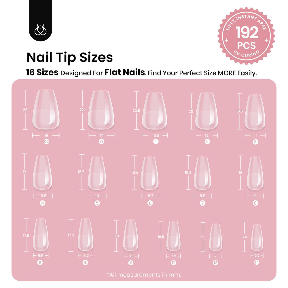 Beetles Tipex thick apex tips save time with built-in structure