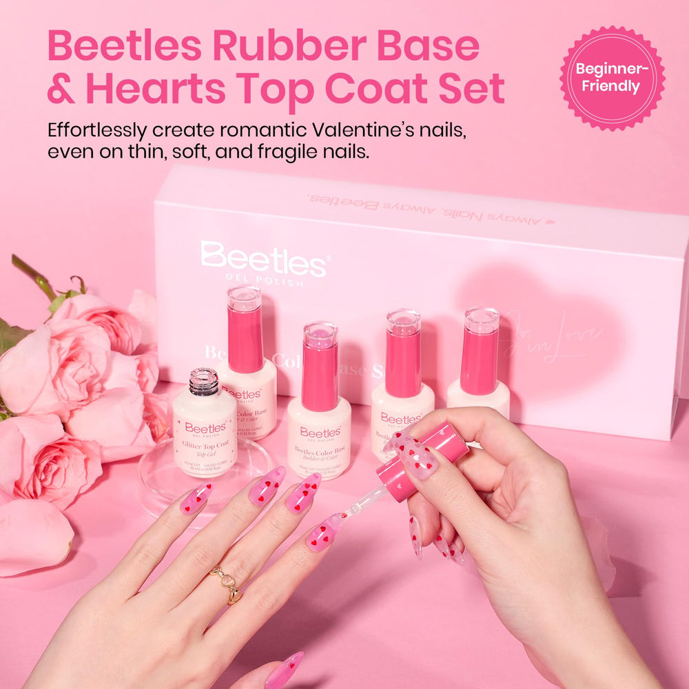 Beetles Valentine Top Coat with heart patterns for quick decorative accents