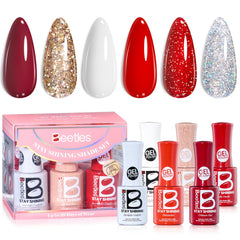 Beetles Valentines at-home manicure setup image