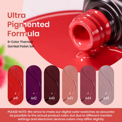 Beetles Valentines gel polish set Brown Sangria shade for warm, sophisticated nails.
